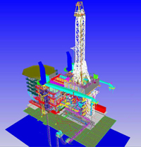 International Major drill rig